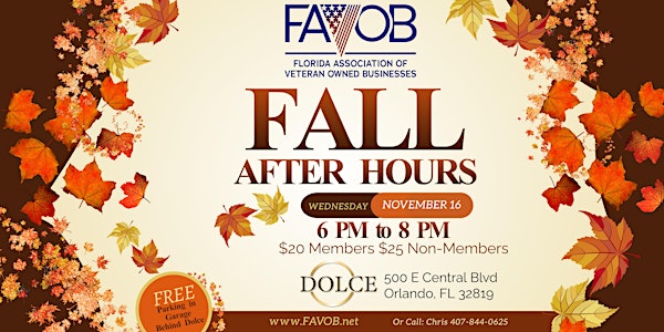 FAVOB Fall After Hours
