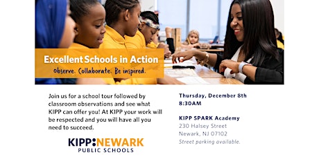KIPP NJ Excellent School Visit- Take a Peek Inside Our School Community!
