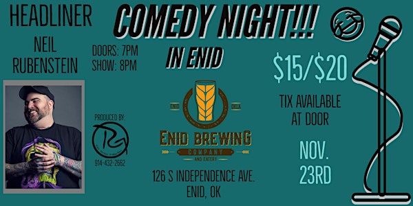 Pre-Thanksgiving Comedy show at  Enid Brewing Co.