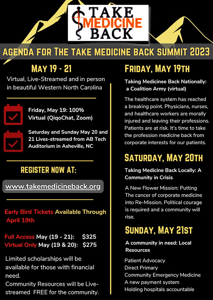 Take Medicine Back Summit 2023 image