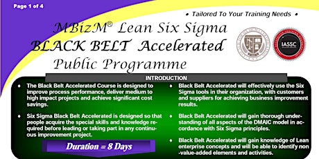 Imagem principal do evento Lean Six Sigma Black Belt Accelerated Public Programme