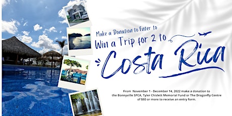 Donation for Entry into contest for a trip to Costa Rica