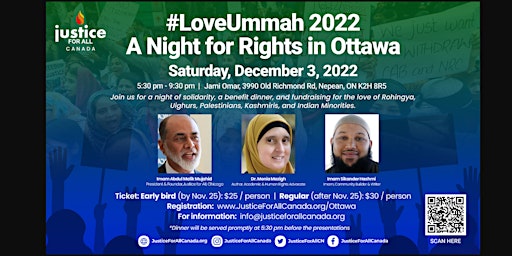 #LoveUmmah 2022:  A Night for Rights in Ottawa