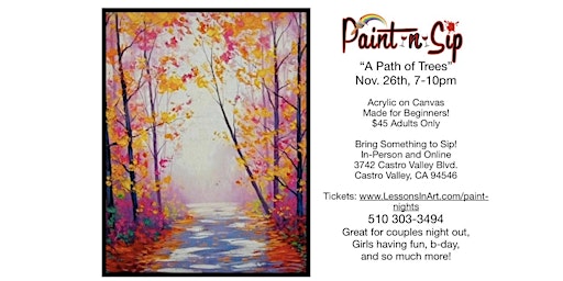 Paint & Sip: "A Path of Trees"
