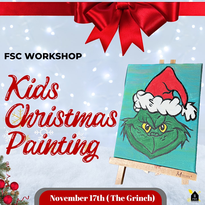 Kids Christmas Painting ( Different kid friendly painting each event.) image