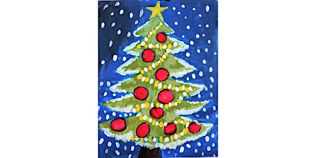 Christmas Tree Painting Class, All Ages are Welcome Kids or Adults