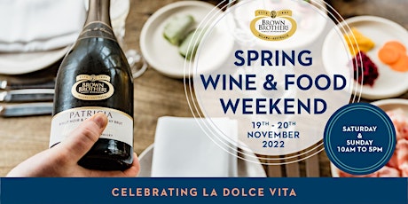 Spring Wine and Food Weekend 2022 primary image