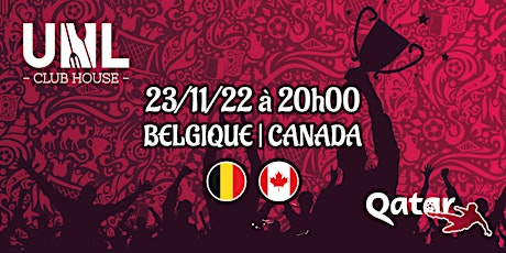 Primaire afbeelding van Coupe du Monde // 23/11 - Belgique - Canada  @ UNL
