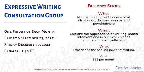 Expressive Writing Consultation Group