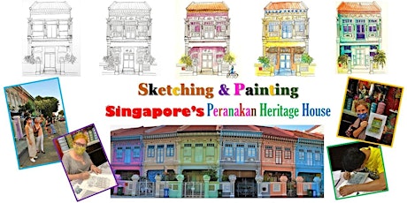 Guided Sketching/Painting & Learn History of Singapore's Peranakan House