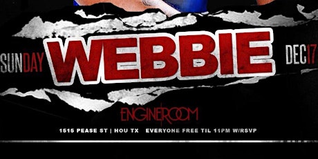 WEBBIE LIVE @Engineroom by Marian P: Free before 11PM w/RSVP primary image