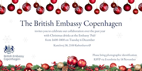 Imagen principal de British Embassy Copenhagen Christmas Drinks