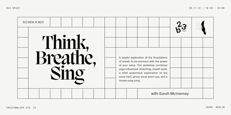 Think, Breathe, Sing | A singing workshop for non-singers