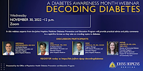 A Diabetes Awareness Month Webinar: Decoding Diabetes