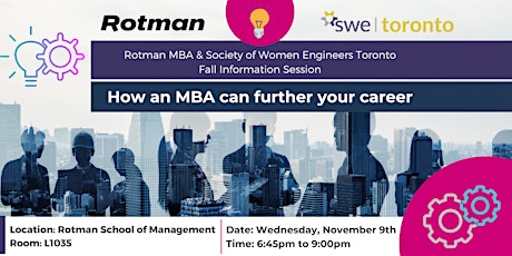 Rotman and SWE Toronto - Fall Information Session