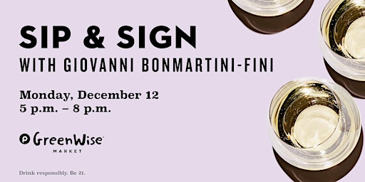 Sip & Sign with Giovanni Bonmartini-Fini