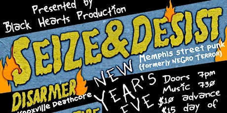Brickyard New Years Eve - Seize & Desist, Disarmer, Rough Dreams, & More