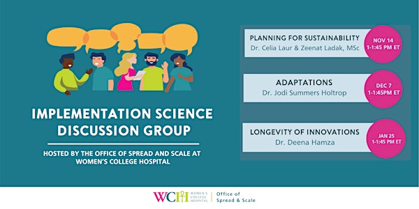 Implementation Science Discussion Groups, 2022-2023