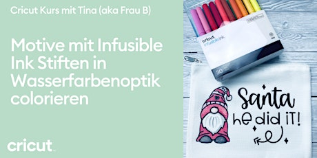 Motive mit Infusible Ink Stiften in Wasserfarbenoptik colorieren mit Frau B