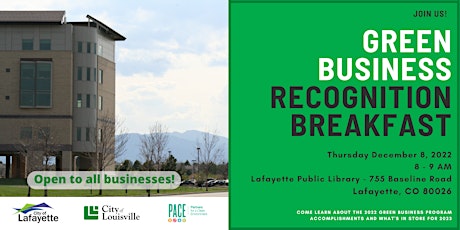 Lafayette and Louisville Green Business Recognition Event