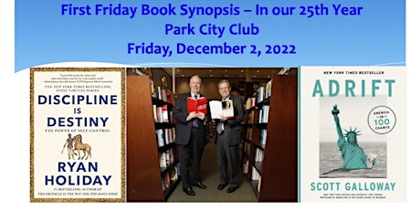 First Friday Book Synopsis, December 2, 2022