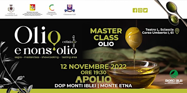 MasterClass  EVO "APOLIO / DOP MONTI IBLEI | DOP MONTE ETNA"