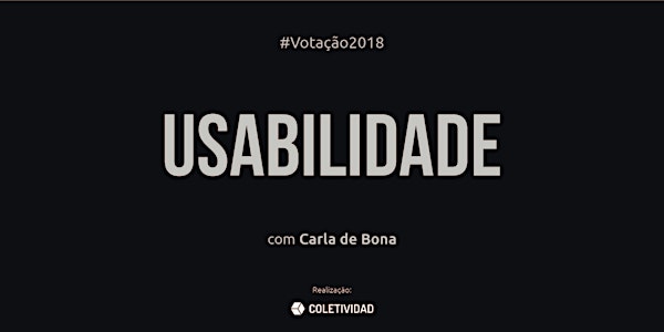 Votação 2018: Usabilidade