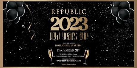 Republic Garden & Lounge NYE 2023 Celebration