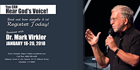 Hearing God’s Voice Seminar with Dr. Mark Virkler primary image