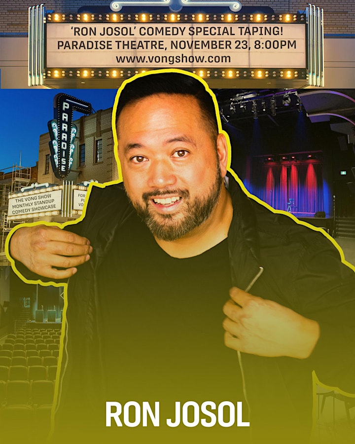 'Ron Josol' Comedy Special Taping PLUS 'Best of Fresh'! image