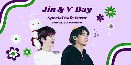 BTS Jin & V's Birthday Café event