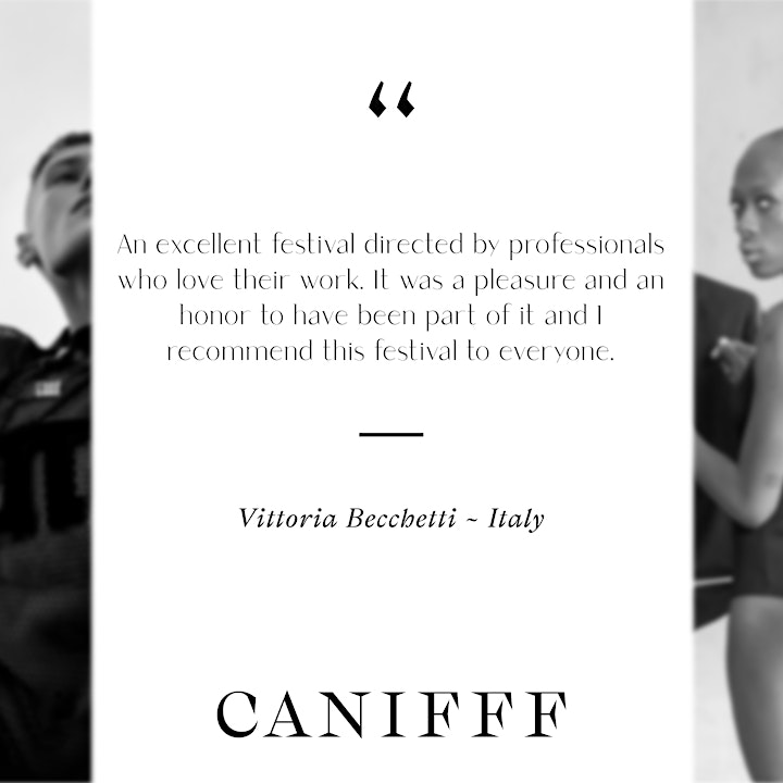 7th Edition of CANIFFF ~  Canadian International Fashion Film Festival image