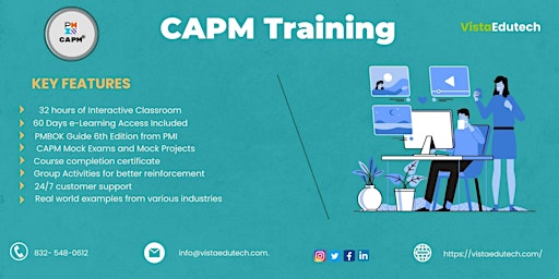 CAPM 4 Days  Classroom  Training in Columbus, GA primary image