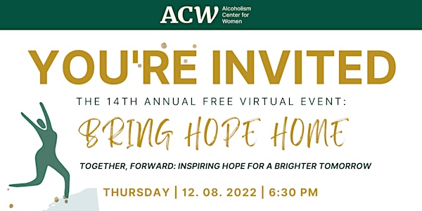 ACW's 14th Annual Bring Hope Home: A Free Virtual Event