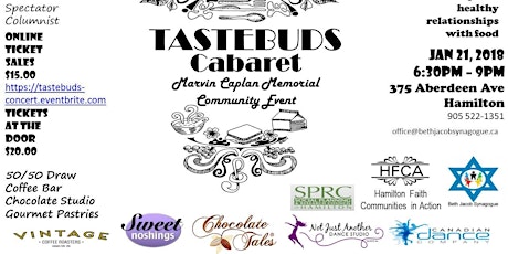 Tastebuds Cabaret - Marvin Caplan Memorial Community Event primary image