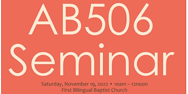 AB506 Seminar