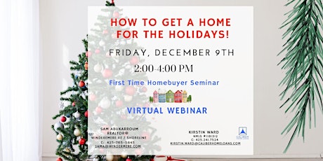 Home for the holidays - First Time Homebuyer Webinar