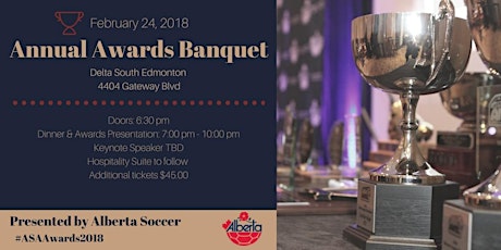2018 Alberta Soccer Annual Awards Banquet primary image