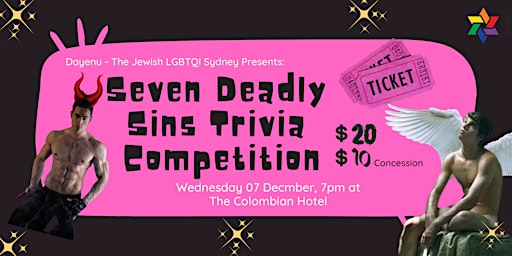 Dayenu Sydney: Seven Deadly Sins Trivia Competition
