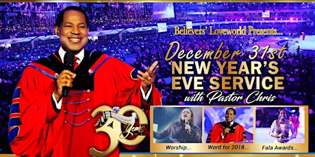 December 2017 Special New Year's Eve Service with Pastor Chris primary image