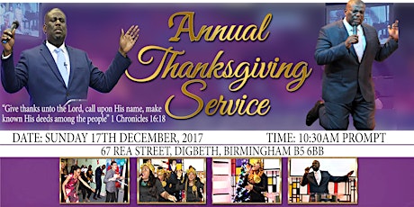ANNUAL THANKSGIVING SERVICE primary image