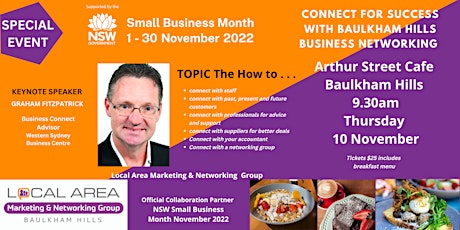 BAULKHAM HILLS:  10 November - Small Business Month - Connect for Success primary image