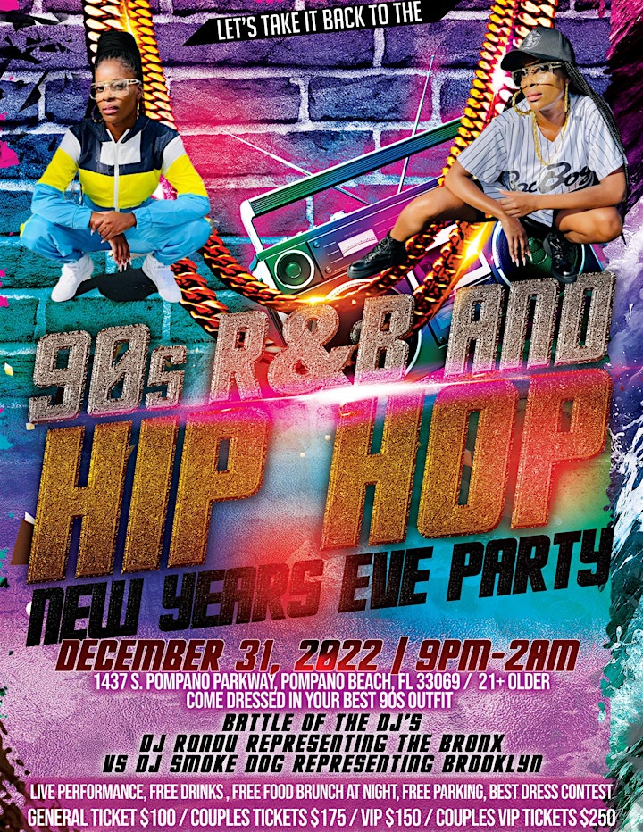Let's Take It Back To The 90s R&B/HIP HOP New Years Eve Party image