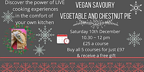 Saturday Live  Festive Online Vegan Cooking Class
