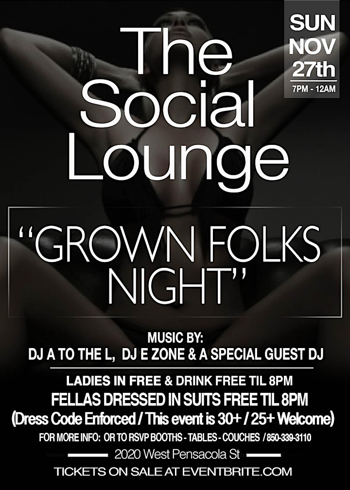 The Social lounge "Grown Folks Night" image