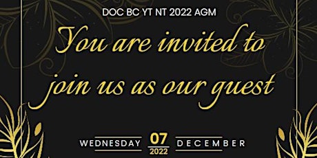 DOC BC YT NT 2022 Annual General Meeting - ZOOM