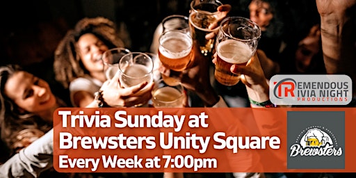 Imagen principal de Sunday Night Trivia at Brewsters Unity Square!