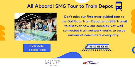 Hauptbild für All Aboard! SMG Tour to Train Depot