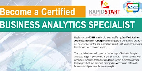 Certified Business Analytics Specialist (CBAS) primary image