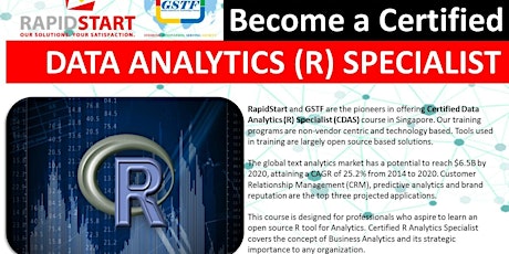 Certified Data Analytics (R) Specialist (CDAS) primary image